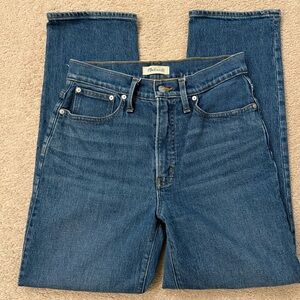 Madewell The Perfect Vintage Straight Jean, size 28